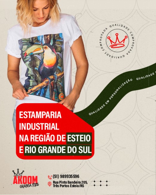 Estamparia industrial na região de Esteio e Rio Grande do Sul