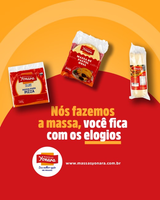 Nós fazemos a massa, você fica com os elogios