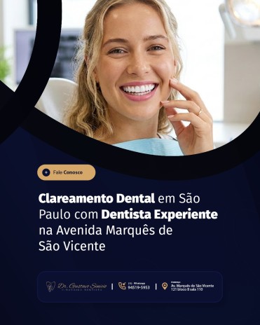 Clareamento Dental em São Paulo com Dentista Experiente na Avenida Marquês de São Vicente
