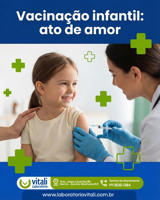 Vacinação infantil: ato de amor