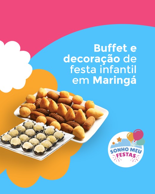 Buffet e decoração de festa infantil em Maringá