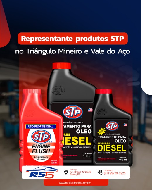 Representante produtos STP no Triângulo Mineiro e Vale do Aço