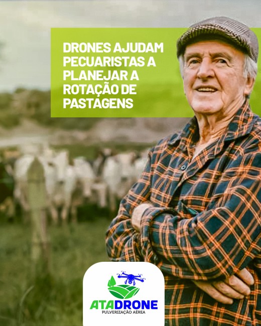 Drones ajudam pecuaristas a planejar a rotação de pastagens