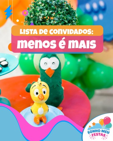Lista de convidados: menos é mais