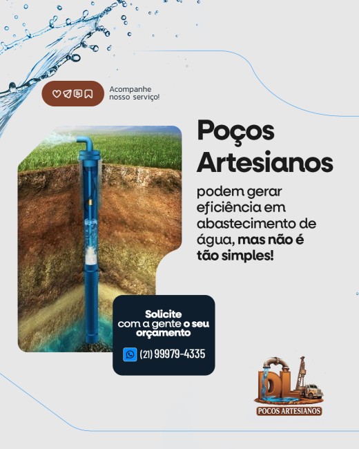 Poços artesianos podem gerar eficiência em abastecimento de água, mas não é tão simples