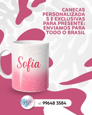 Canecas personalizadas e exclusivas para presente: enviamos para todo o Brasil