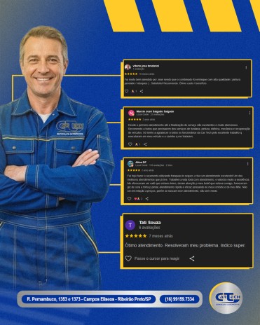 Depoimentos de Clientes Satisfeitos Com a Cartech Em Ribeirão Preto