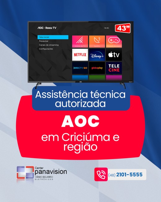 Assistência técnica AOC em Criciúma e região