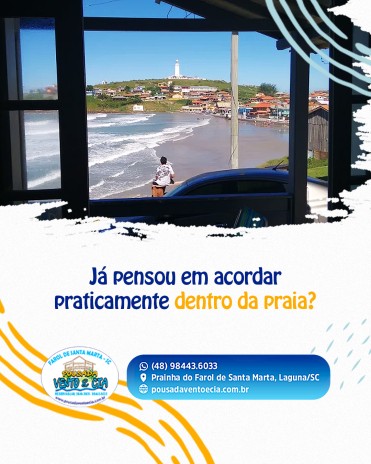 Já pensou em acordar praticamente dentro da praia?
