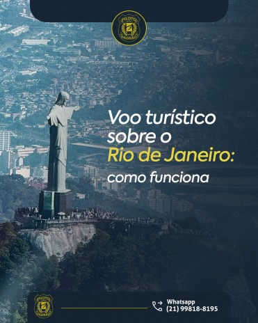 Voo turístico sobre o Rio de Janeiro: como funciona