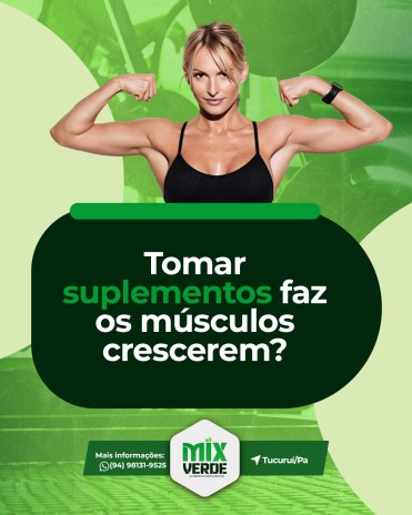 Tomar suplementos faz os músculos crescerem?
