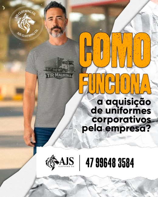 Como funciona a aquisição de uniformes corporativos pela empresa?