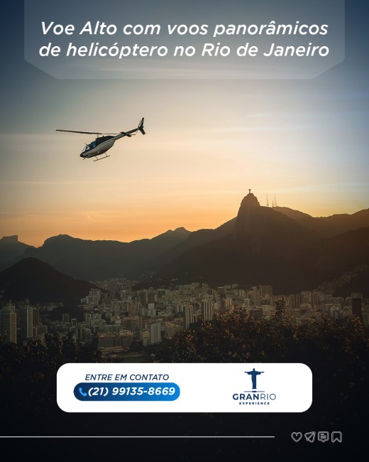 Voe Alto com Voos Panorâmicos de Helicóptero no Rio de Janeiro
