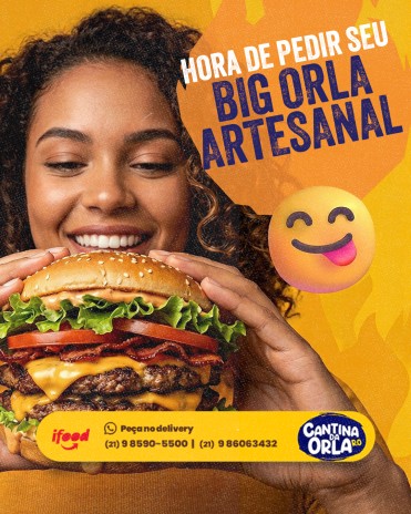 Hora de pedir seu Big Orla Artesanal