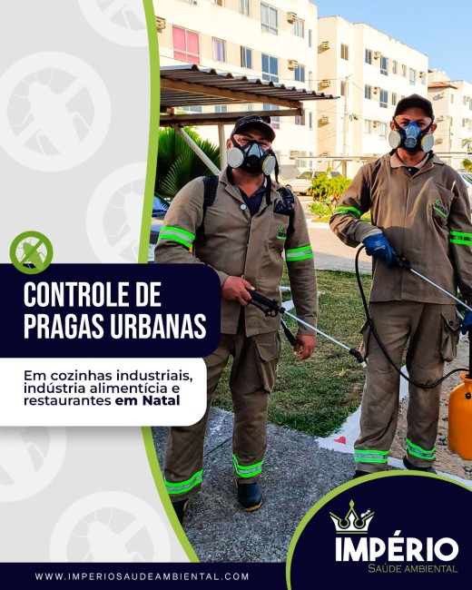 Controle de pragas urbanas em cozinhas industriais, indústria alimentícia e restaurantes em Natal