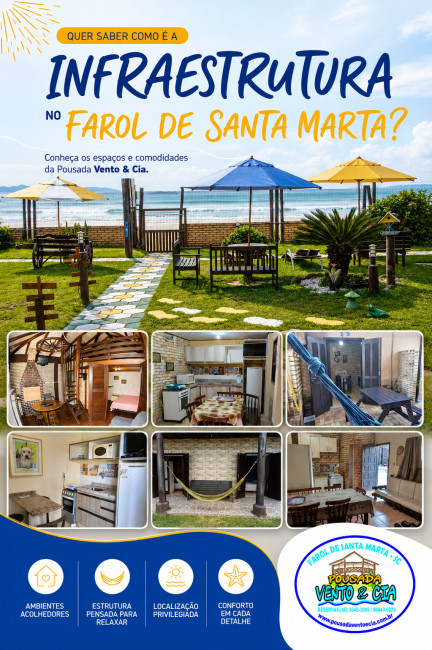 Quer saber como é a infraestrutura no Farol de Santa Marta?