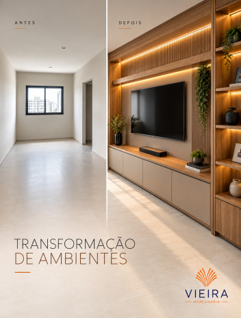 Transformação de Ambientes: Antes e Depois na Marcenaria Vieira