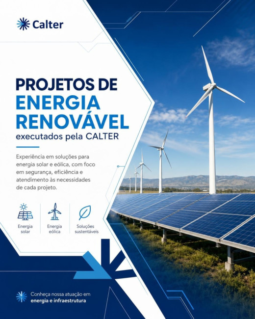 Projetos de Energia Renovável Executados pela CALTER