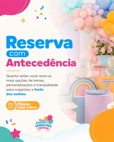 Reserva com Antecedência