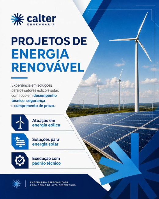 Projetos de energia renovável