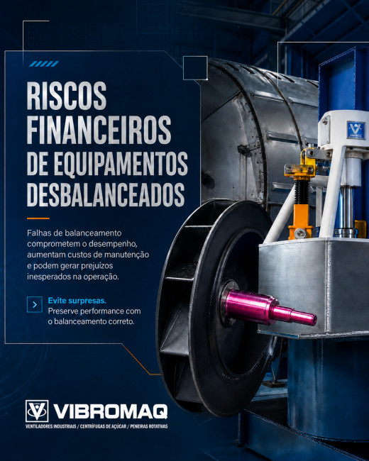 Riscos financeiros de equipamentos desbalanceados