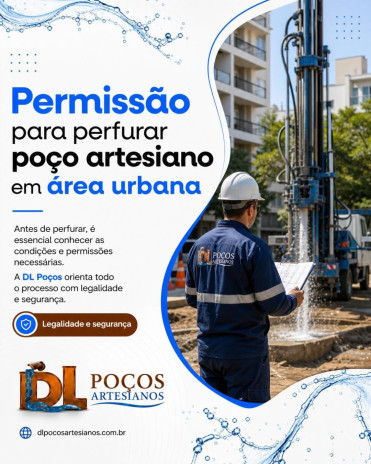 Permissão para perfurar poço artesiano em área urbana