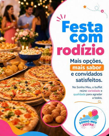 Festa com rodízio