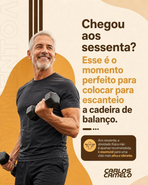 Chegou aos sessenta? Esse é o momento perfeito para colocar para escanteio a cadeira de balanço.