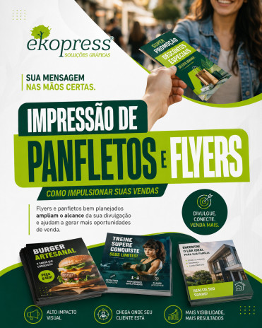 Impressão de panfletos e flyers