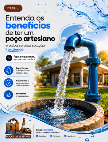 Entenda os benefícios  de ter um poço artesiano e saiba se essa solução lhe atende